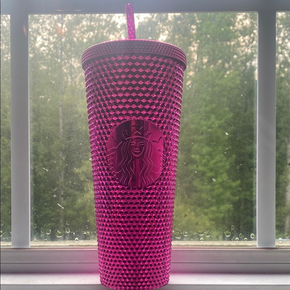 Starbucks Fuchsia Textured Tumbler